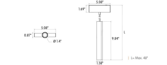 Snoot Pendant 35 Linear Mini